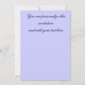 ご招待します、卒業パーティー 招待状 (裏面)