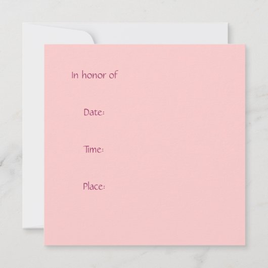 ご招待します、心から... 招待状 (裏面)