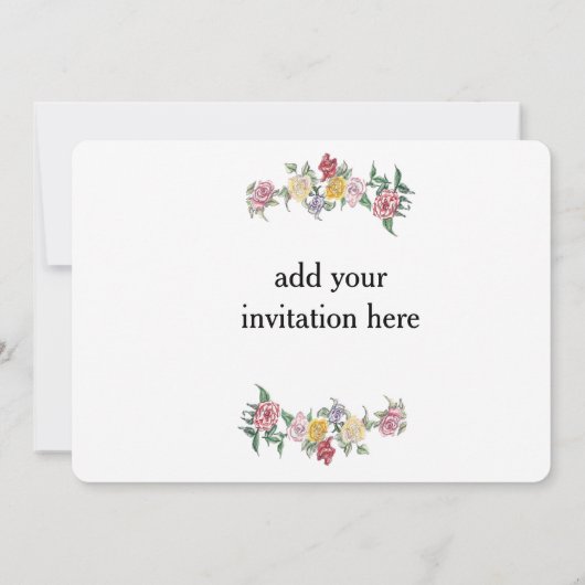 ご招待します 招待状 (裏面)