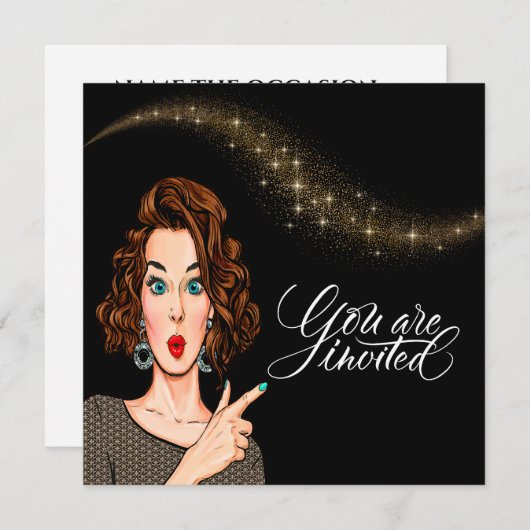 ご招待します 招待状 (正面/裏面)