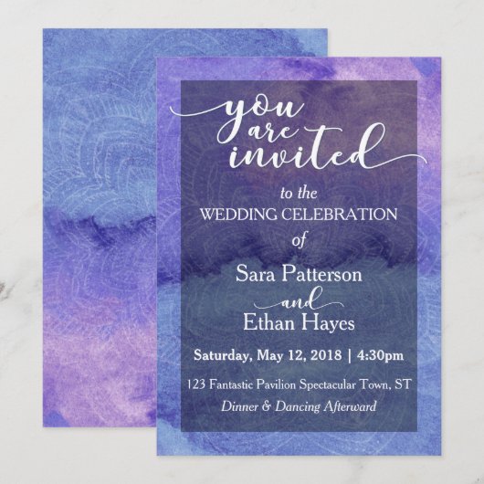 「ご招待です」ウェディング招待状 招待状 (正面/裏面)