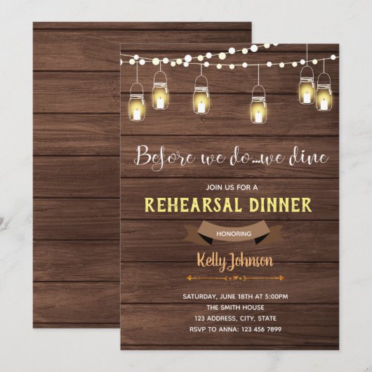 ご招待の前に 招待状 (正面/裏面)