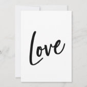 ご招待状, ミニマル モダン ウェディング 招待状 (裏面)