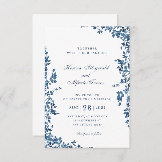 ご招待状 招待状 (正面/裏面)