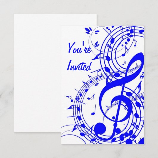 ご招待_お誘い 招待状 (正面/裏面)