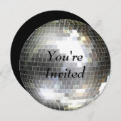 ご招待 - ディスコボール 招待状 (正面/裏面)