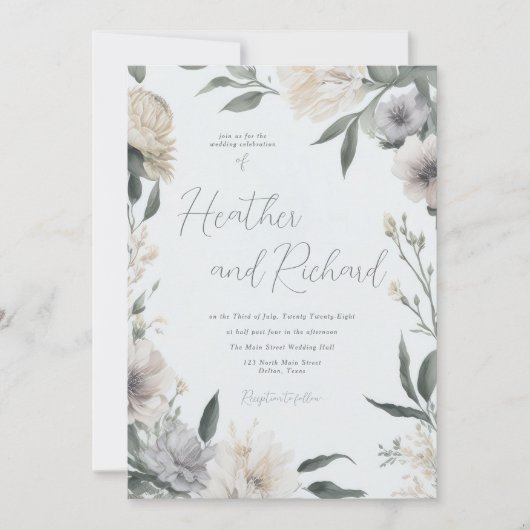 ご招待 招待状 (正面)