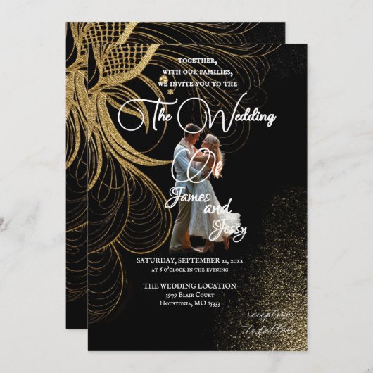 ご招待 招待状 (正面/裏面)