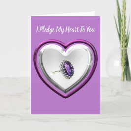 ご挨拶にハートを誓う カード