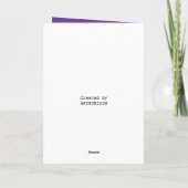 「ご挨拶を！」 二つ折りグリーティングカード カード (裏面)