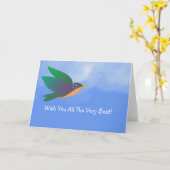 ご挨拶状最高のをお願い カード (黄色い花)