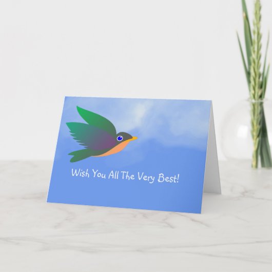 ご挨拶状最高のをお願い カード (正面)