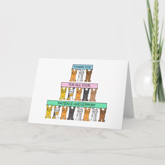 ご支援いただきありがとうございます カード (正面)