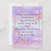 ご支援に感謝 招待状 (裏面)