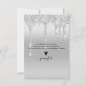 ご来場ありがとうございます グリッター ドリップ ありがとうカード サンキューカード (裏面)