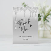 ご来場ありがとうございます グリッター ドリップ サンクス カード (スタンド正面)