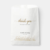 ご来場ありがとうございます ゴールド コンフェッティ 21歳の誕生日 フェイバーバッグ (正面)