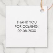 ご来場ありがとう タグ, ウェディングタグ, クラフト フェイバータグ (裏面)