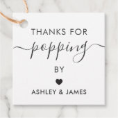 ご来場ありがとう タグ, ウェディングタグ, クラフト フェイバータグ (正面)