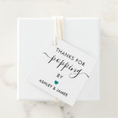 ご来場ありがとう タグ ウェディングタグ ティール (インサイチュ)