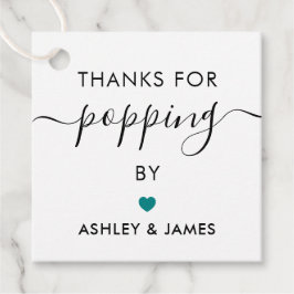 ご来場ありがとう タグ, ウェディングタグ, ティール フェイバータグ