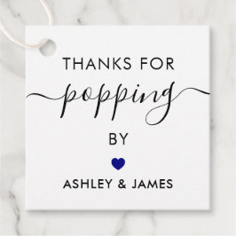 ご来場ありがとう タグ ウェディングタグ ネイビーブルー