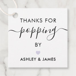 ご来場ありがとう タグ, ウェディングタグ, ラベンダー フェイバータグ