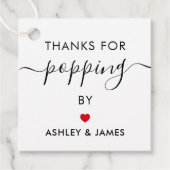 ご来場ありがとう タグ, ウェディングタグ, 赤 フェイバータグ (正面)