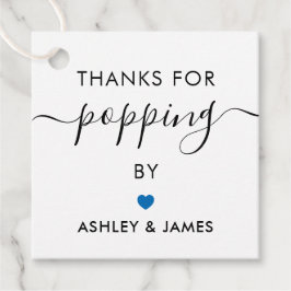 ご来場ありがとう タグ, ウェディングタグ, 青 フェイバータグ