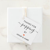 ご来場ありがとう タグ, ウェディング タグ, コーラル フェイバータグ (インサイチュ)