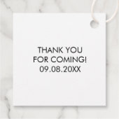 ご来場ありがとう タグ ウェディング タグ フクシア (裏面)