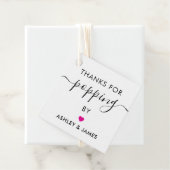 ご来場ありがとう タグ ウェディング タグ フクシア (インサイチュ)