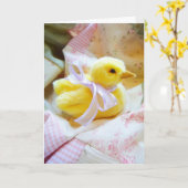 ご来場おめでとうございます新生児 カード (黄色い花)