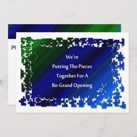 ご来場の時は是非ご参加ください 招待状 (正面/裏面)