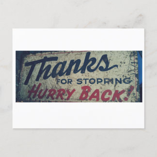 ご来店ありがとう！またお越しください！ポストカード ポストカード
