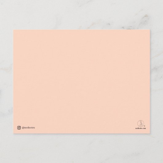 ご来訪ありがとう - ノードノーツ ポストカード (裏面)