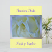 ご案内 - 私たちの結婚式 - 黄色と青 招待状 (スタンド正面)