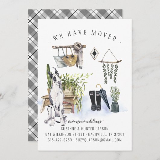 【ご案内】移転しました | グレイトデン引っ越しのお知らせ 案内状 (正面/裏面)