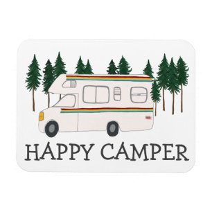 ご機嫌な人のお洒落なレトロのRVing Motorhomeの木 マグネット