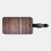 ご機嫌な人のキャンプのトレーラー素朴な木 ラゲッジタグ (裏面横)