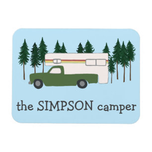 ご機嫌な人のトラックのキャンプのRVing Motorhomeの木 マグネット