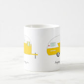 ご機嫌な人のマグ-黄色 コーヒーマグカップ (中央)