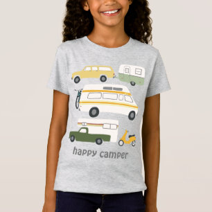 ご機嫌な人のヴィンテージのキャンプのトレーラーRVのカスタム Tシャツ