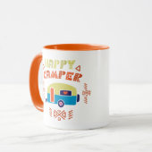 ご機嫌な人の二重味方されたコーヒー・マグ マグカップ (正面左)