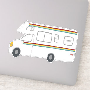 ご機嫌な人の虹RVの日没Motorhome RVing シール