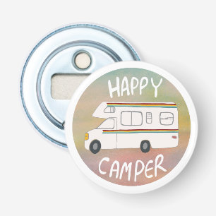 ご機嫌な人の虹RVの日没Motorhome RVing 栓抜き