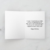 ご機嫌な人の誕生日 カード (内部)