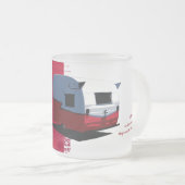 ご機嫌な人のShastaのトレーラーのマグ フロストグラスマグカップ (正面右)