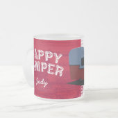 ご機嫌な人のShastaのトレーラーのマグ フロストグラスマグカップ (正面左)