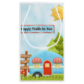 ご機嫌な人-あなたへの幸せな道ギフトバッグ スモールペーパーバッグ (裏面)